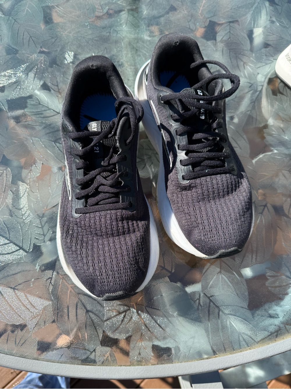 Women's Black Knit Running Sneakers - Lightweight Comfort-Glycerin 21